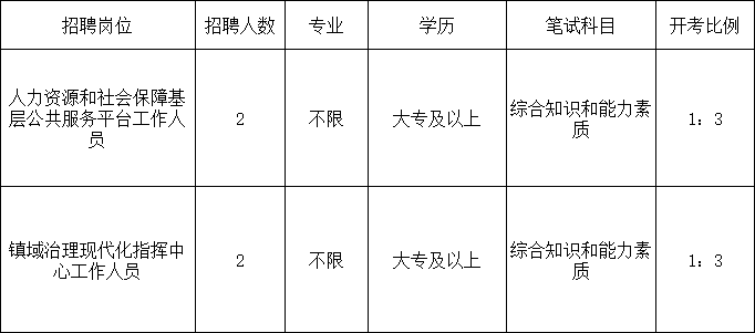 2020年通州区二甲镇公开招聘劳务派遣人员4名